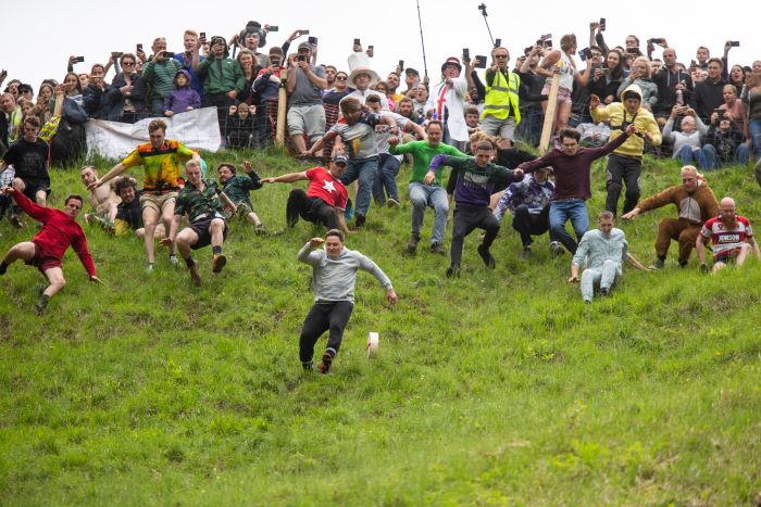 Cooper cheese rolling