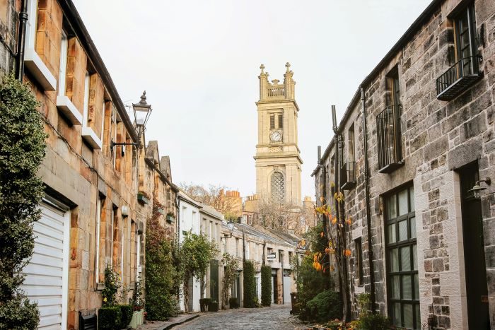 Circus Lane in Edinburgh