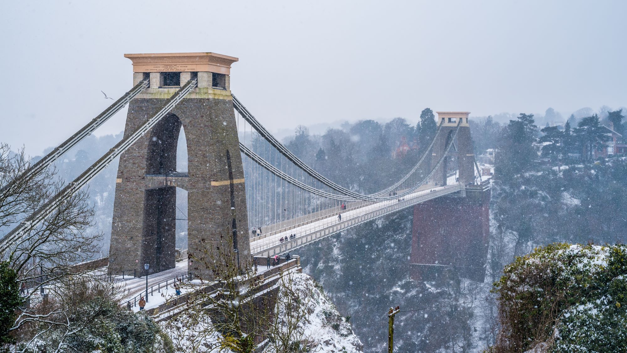 Clifton Bridge Snow Sion Hannuna