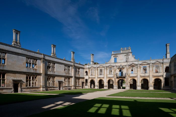 Kirby Hall on a sunny day.