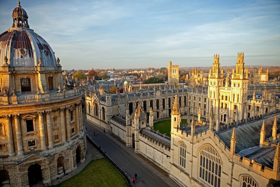 A view of Oxford College from above