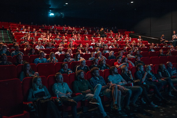 People sitting in a cinema