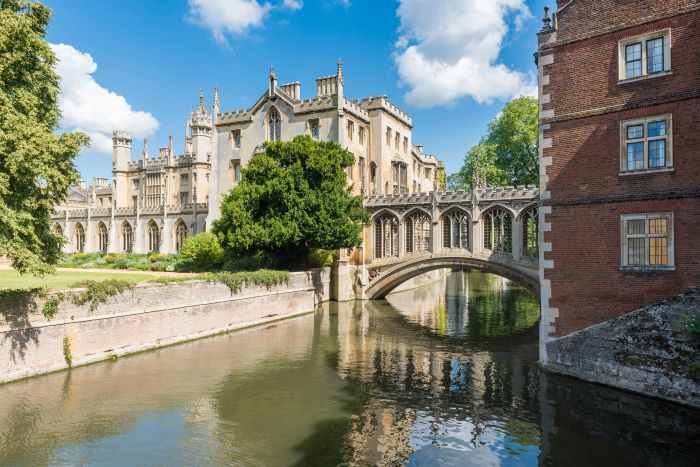 River and St Johns College in Cambridge