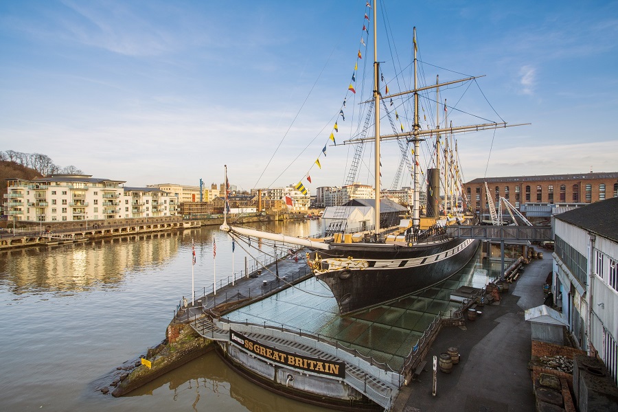 SS Great Britain on a sunny day