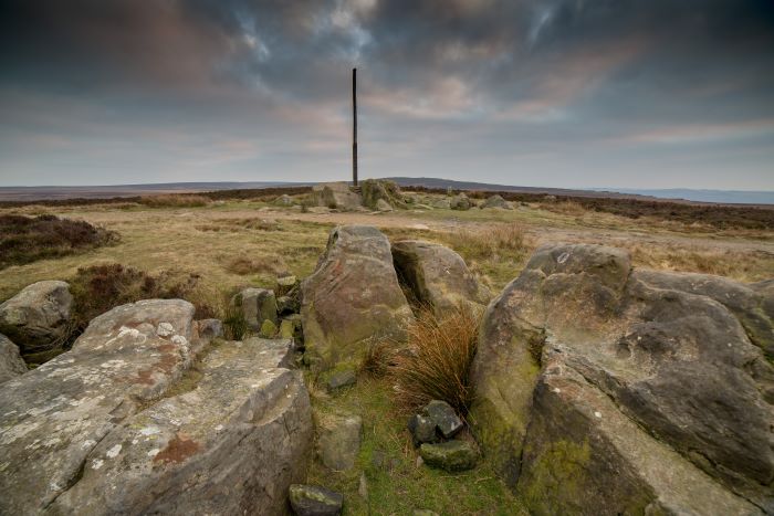 Stanedge Pole on a cloudy day